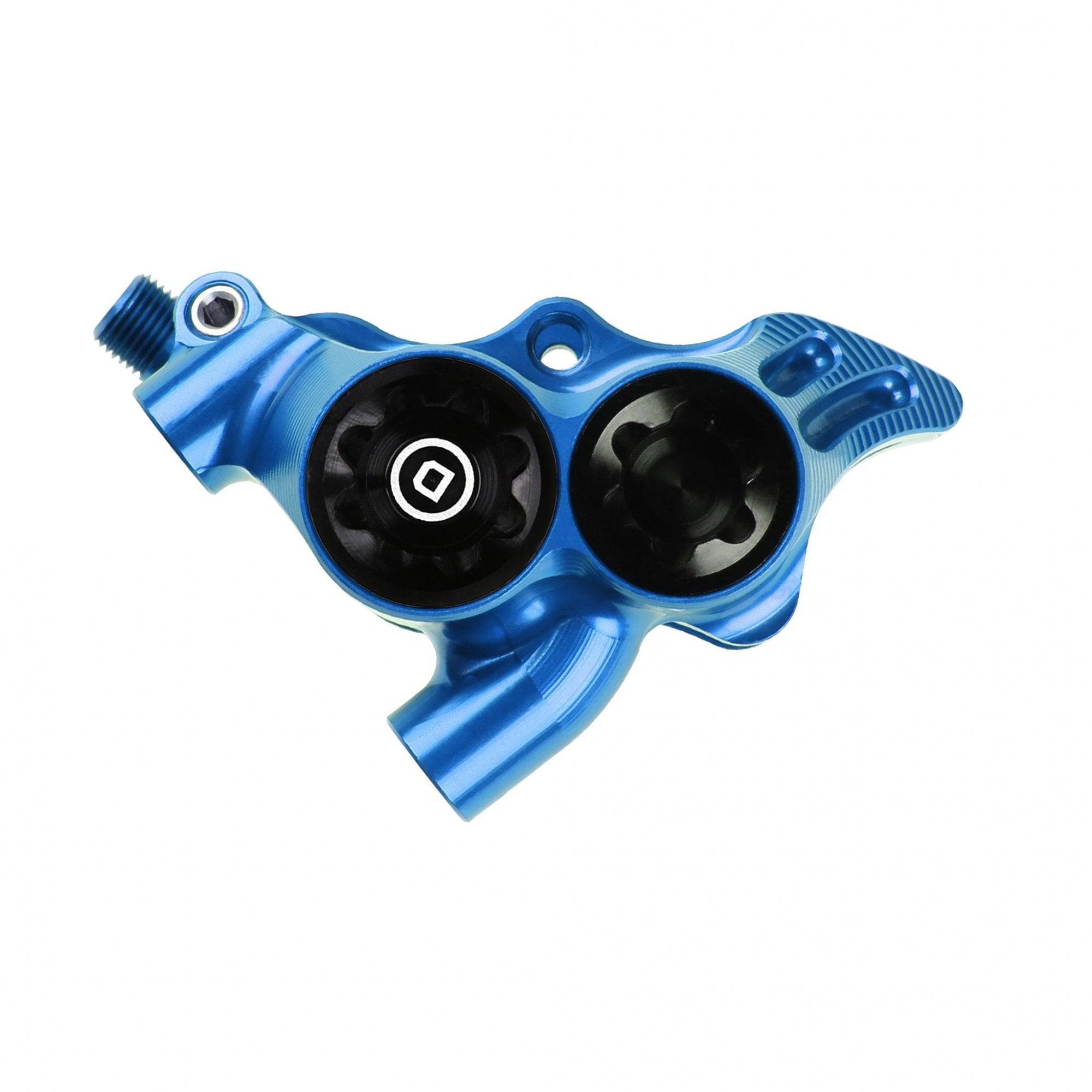 Hope Rx4+ hydraulic caliper for FM Standard DOT brake systems, showing the metal brake component with mounting hardware.