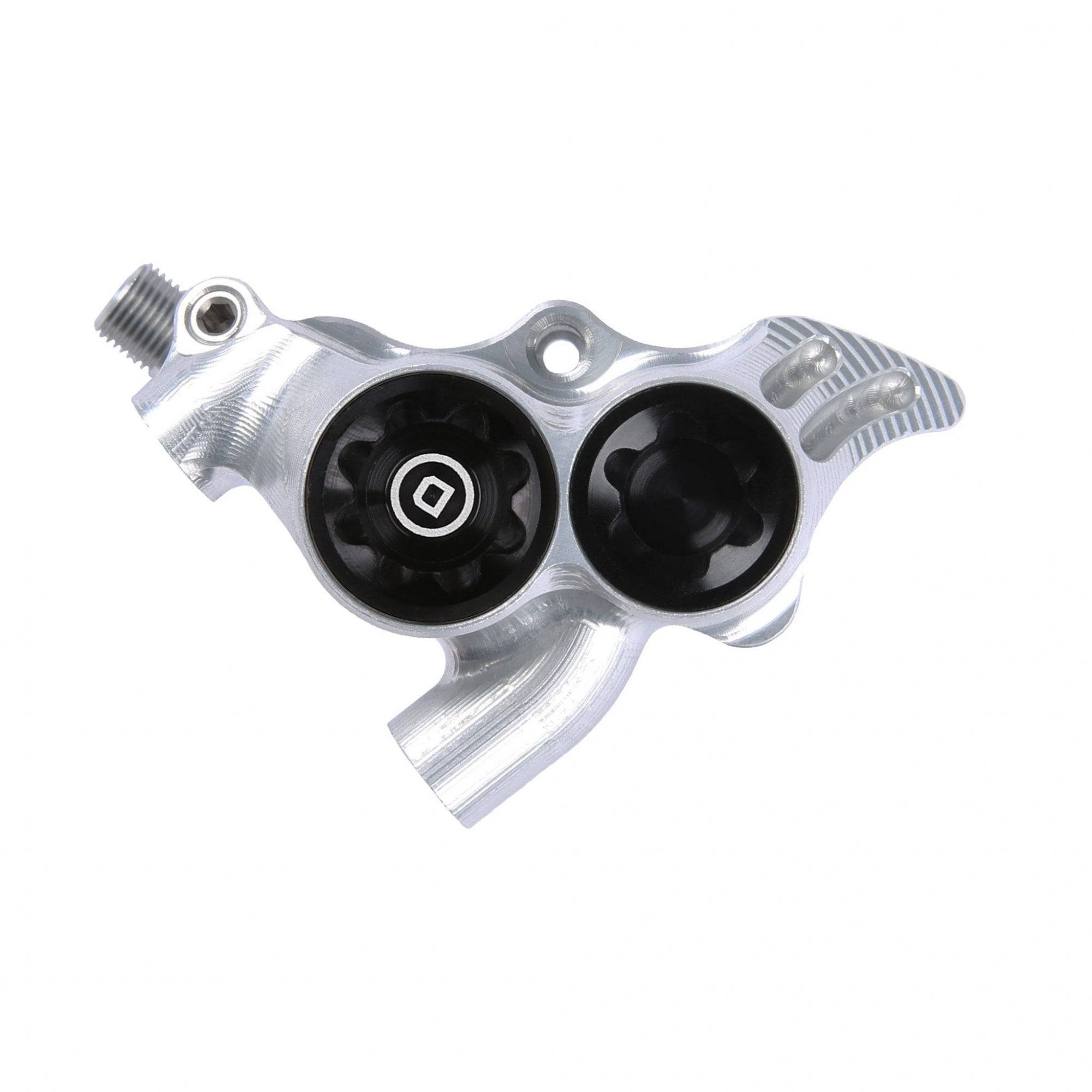 Hope Rx4+ hydraulic caliper for FM standard DOT brake systems, showcasing the complete brake component with detailed design.