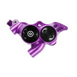 Hope Rx4+ hydraulic caliper for FM standard DOT brake systems, showcasing the durable metal components and sleek design.
