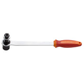 UNIOR Cartridge Bottom Bracket Wrench in red for Shimano and Truvativ bikes, designed for workshop use.