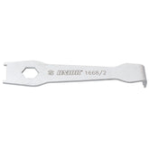 UNIOR workshop chainring nut wrench SW10 hex key tool for front chainring maintenance, with a compact, ergonomic design.