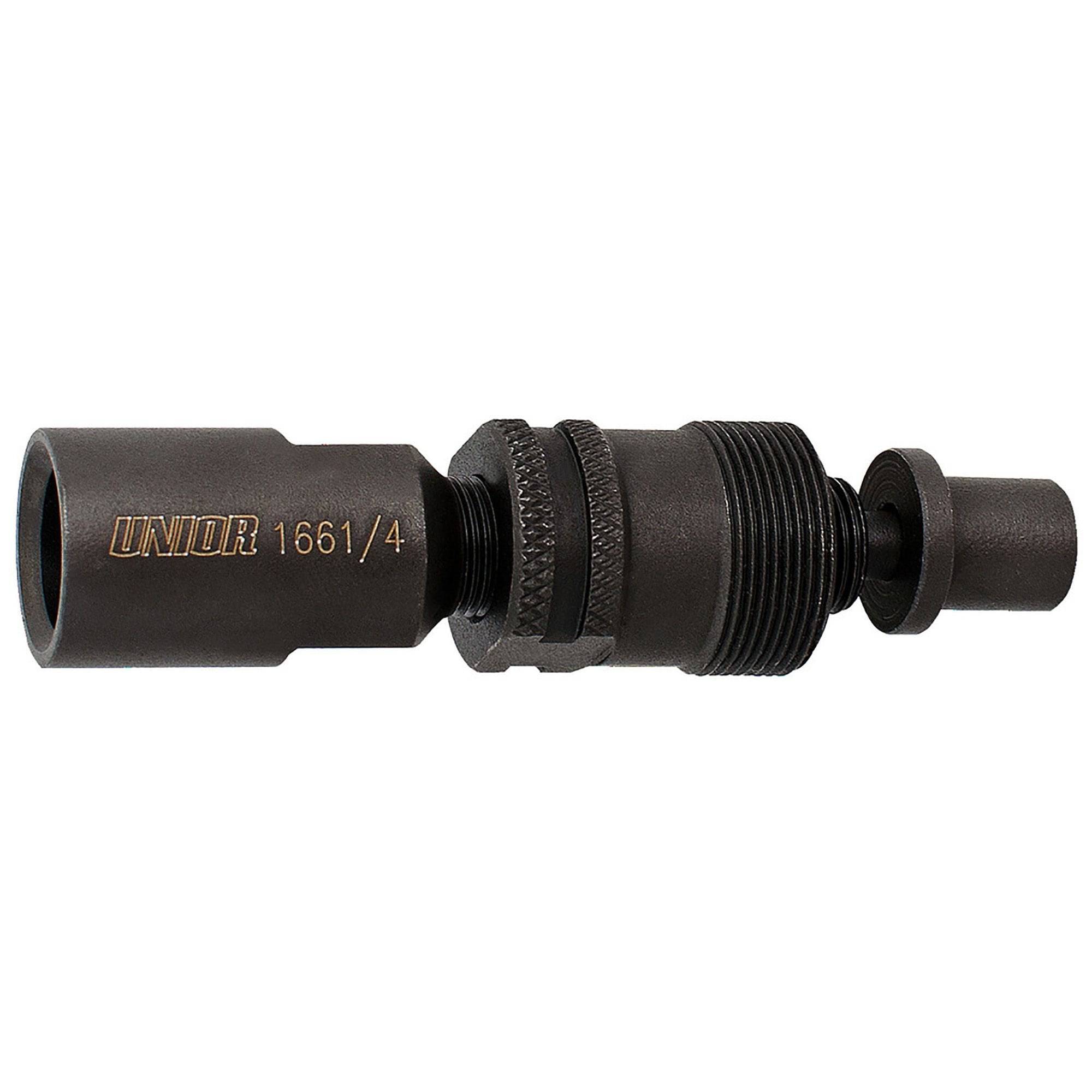 UNIOR 14mm crank puller tool with ISIS and Octalink adapters for bike maintenance, workshop equipment for removing crank arms