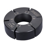 UNIOR flat spoke holder for bicycle wheel spoke handling and repair in a workshop setting, showcasing precise spoke management tools.
