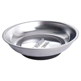 UNIOR stainless steel magnetic workshop tray, 150x40mm, with a strong magnet for organizing tools and small parts.