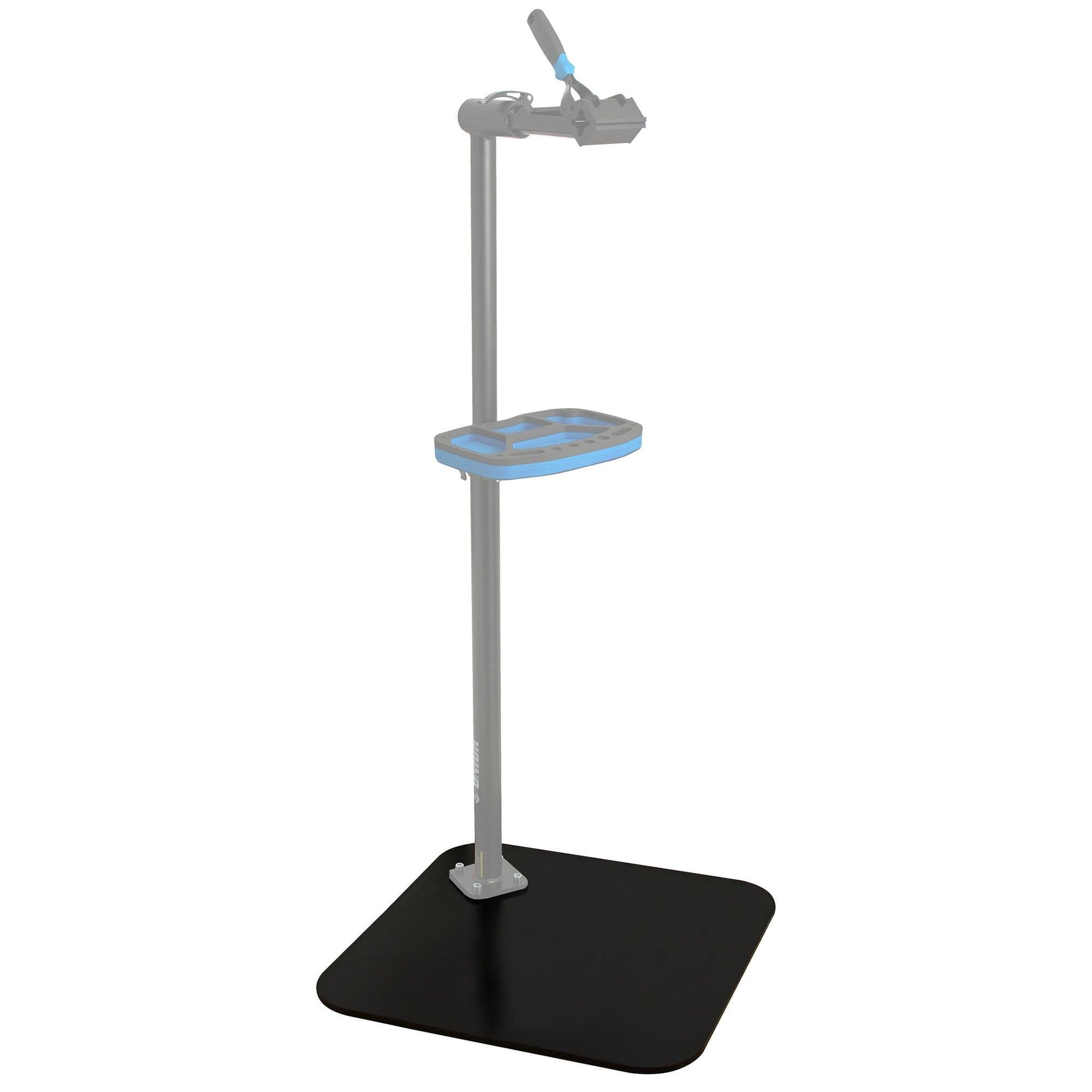 UNIOR metal plate measuring 572x572x12mm for 1693B single clamp stand support, used in workshop applications