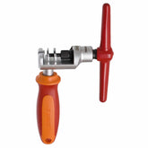 UNIOR Pro Chain Tool Red for bike chain repairs, compatible with Campagnolo 11-speed, heavy-duty workshop chain repair tool