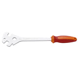 UNIOR Pro Pedal Wrench 15mm in red, a professional bike tool with ergonomic handle for bike workshop use.