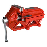 UNIOR engineer's workshop vice with quick moving system and Irongator tool, sturdy metal construction for secure clamping.