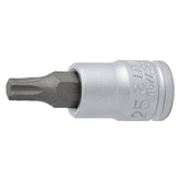 UNIOR Tool - Screwdriver Socket With Tx Profile 1/4"