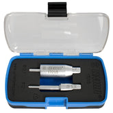 UNIOR shock bushing extractor set for 12 and 12.7mm rear shock removal, workshop tool for bicycle suspension maintenance.