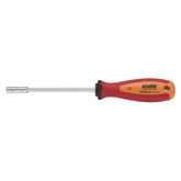 UNIOR 5.5mm socket wrench with ergonomic TBI handle in red, DIN 3125 compliant, designed for workshop use