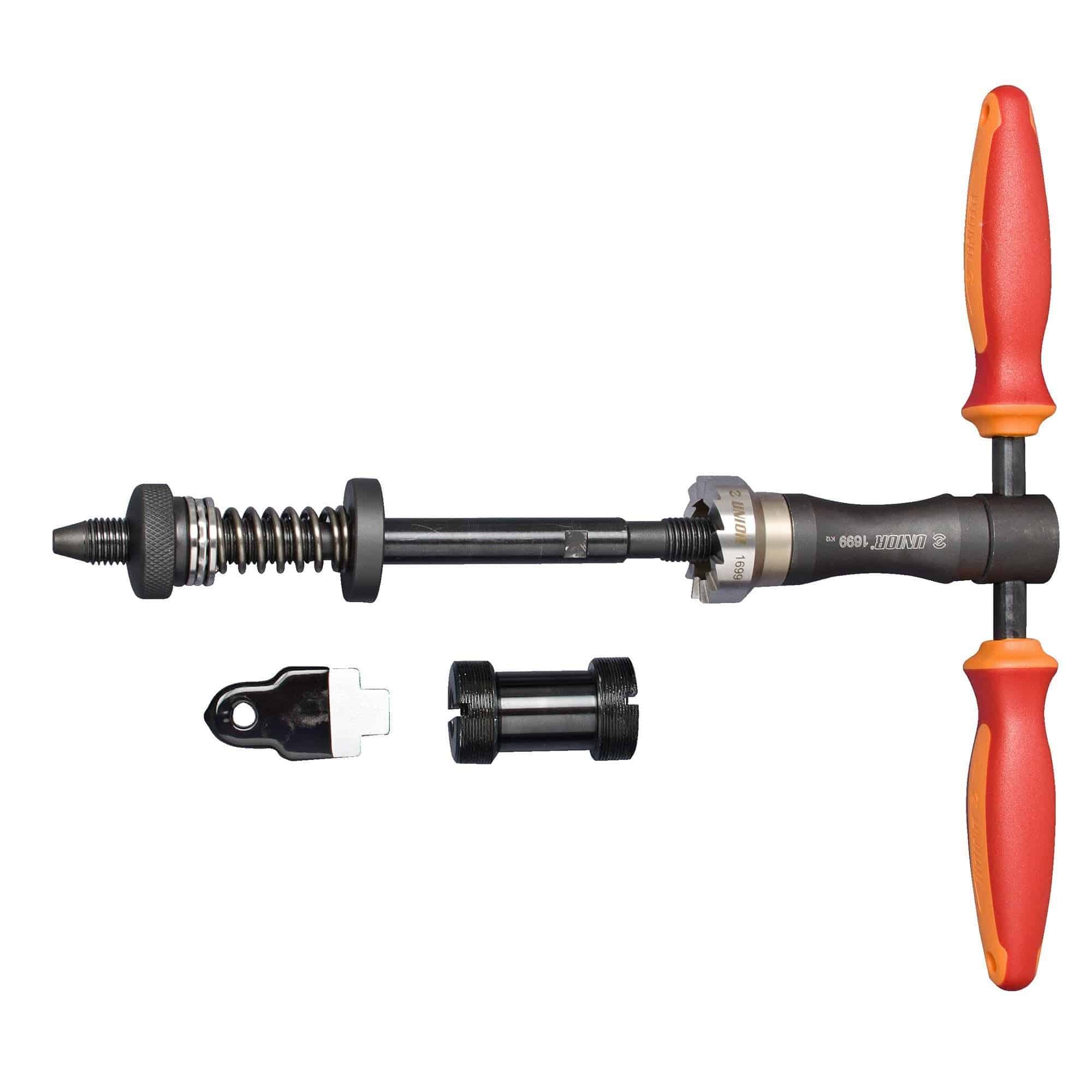 UNIOR workshop bottom bracket facing tool with magnetic handle, fits BSA and ITAL 1.37" x 24TPI, 36mm for bicycle maintenance