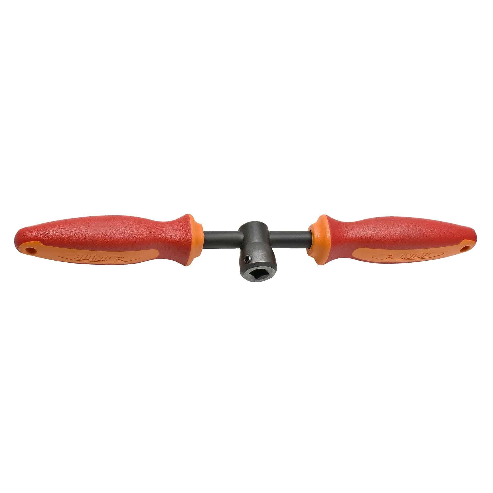 Red UNIOR tap handle for pedal taps, designed for workshop use, model 1695.1AR, 1695.1AL, 1695.1, 1695.2, shown on white background.