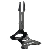 UNIOR adjustable bike display stand with rubber protection and non-slip base for workshop use, providing secure bike support.