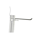 UNIOR workshop frame mount paper towel holder for 1693EL electric repair stand, black metal design with mounting hardware