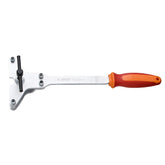UNIOR universal freewheel remover tool for threaded bike hubs, shown in red workshop tool image.