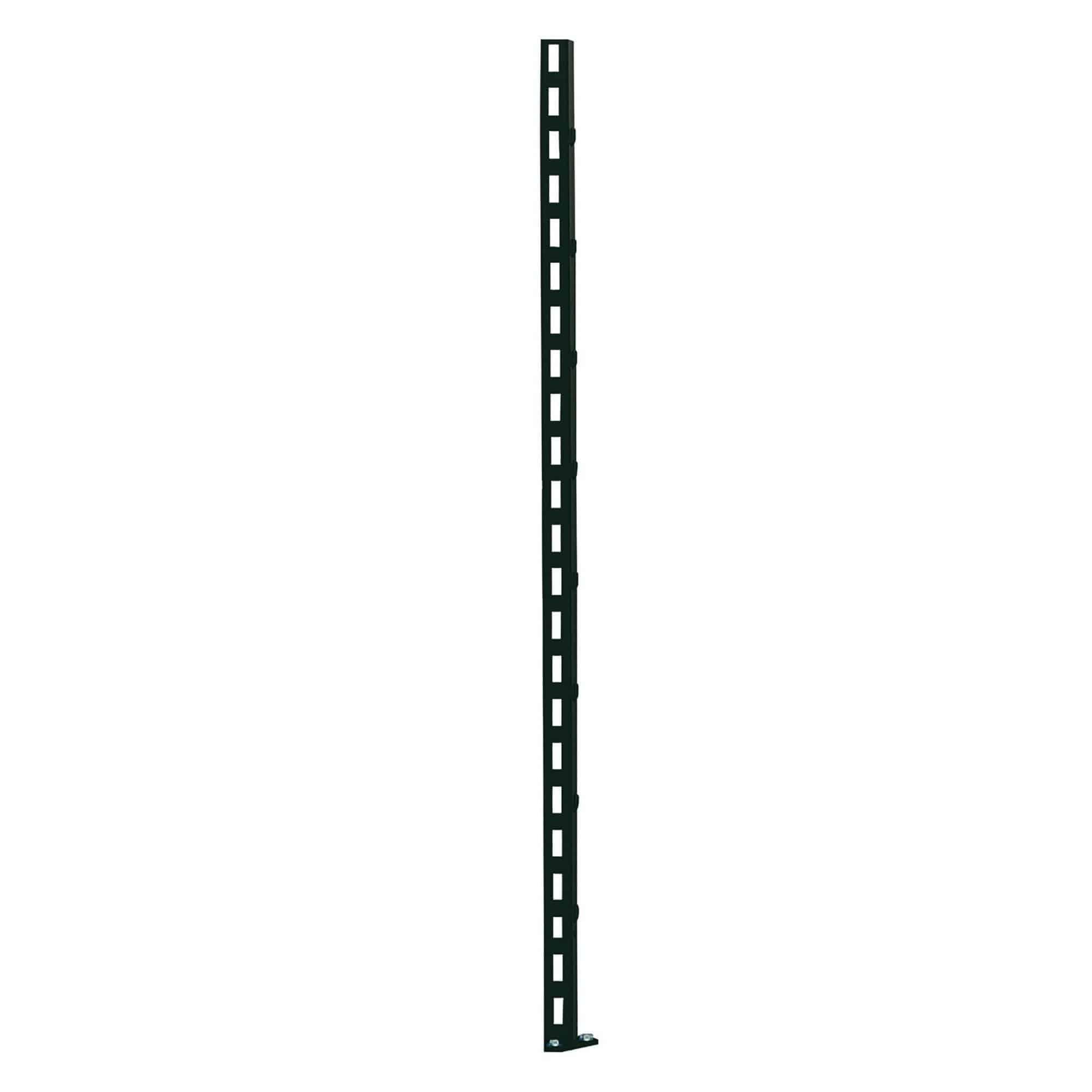UNIOR black workshop bench left support bracket, 32x45x1155mm, sturdy stability bracket for workshop workbenches.