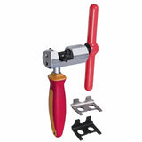 UNIOR Master Chain Tool in red for 6-12 speed bike chains, compatible with SRAM AXS, used in bike workshop repair.
