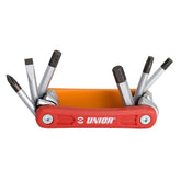 UNIOR Euro6 Multitool Red for professional workshops, featuring precision tools and versatile design for various repair tasks.