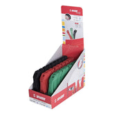 UNIOR tyre lever set with 27 red levers in a refillable foam box, ideal for workshop tire removal and installation.