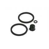 Hope E4 caliper seal kit with replacement spares and accessories for brake maintenance, showing various seals and components.
