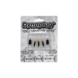 Dynaplug tubeless tire repair kit with 3 soft nose plugs and 2 mega plugs for quick bike tire puncture repair.