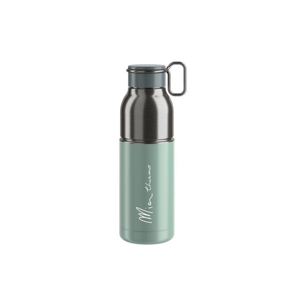 Elite Mia Thermo stainless steel vacuum bottle in celeste, 550ml, keeps drinks hot for 12 hours and cold for 24 hours.