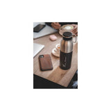 Elite Mia Thermo stainless steel vacuum bottle in celeste, 550ml, keeps drinks hot for 12 hours and cold for 24 hours.