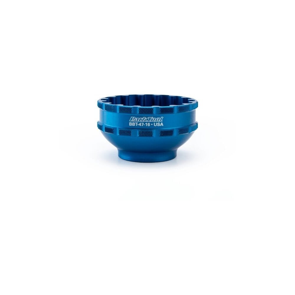 Park Tool BBT-47-16 bottom bracket tool with 16 notches for threaded bottom brackets, suitable for 52-54mm sizes.