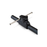 Park Tool DAG-3 derailleur hanger alignment gauge for precise bike repairs, shown in a workshop setting.