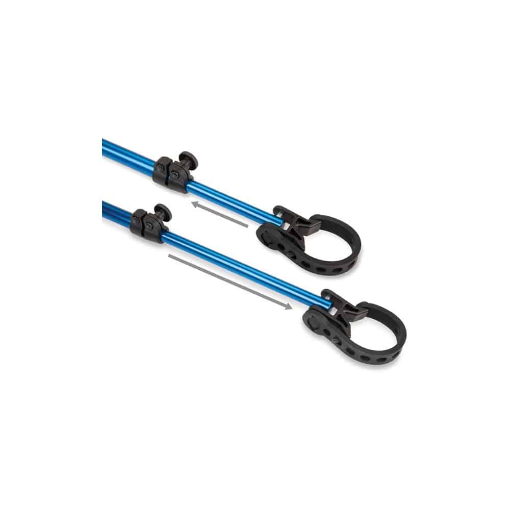 Park Tool HBH-3 extendable handlebar holder for bike repair stands, adjustable from 18 to 32 inches, workshop bike maintenance tool