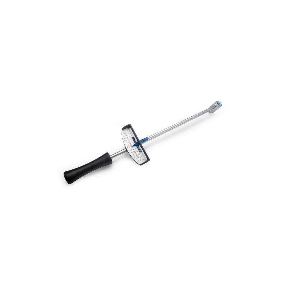 Park Tool TW-2.2 beam torque wrench with 3/8-inch drive, measuring 0-60Nm for precise fastening in workshop use.