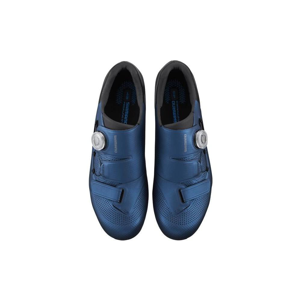 Shimano RC5 (RC502) SPD-SL road cycling shoes with BOA L6 fit system and sleek black design.