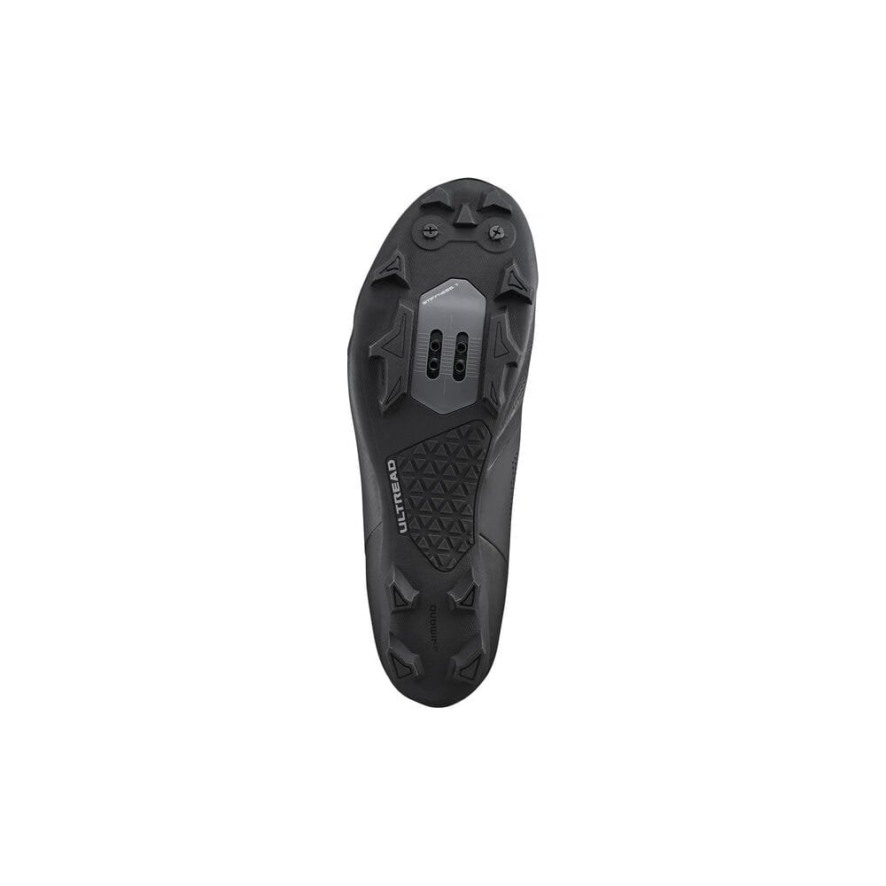 Shimano XC5 SPD MTB shoes in green with BOA L6 dial and ULTREAD sole, designed for mountain biking comfort and durability