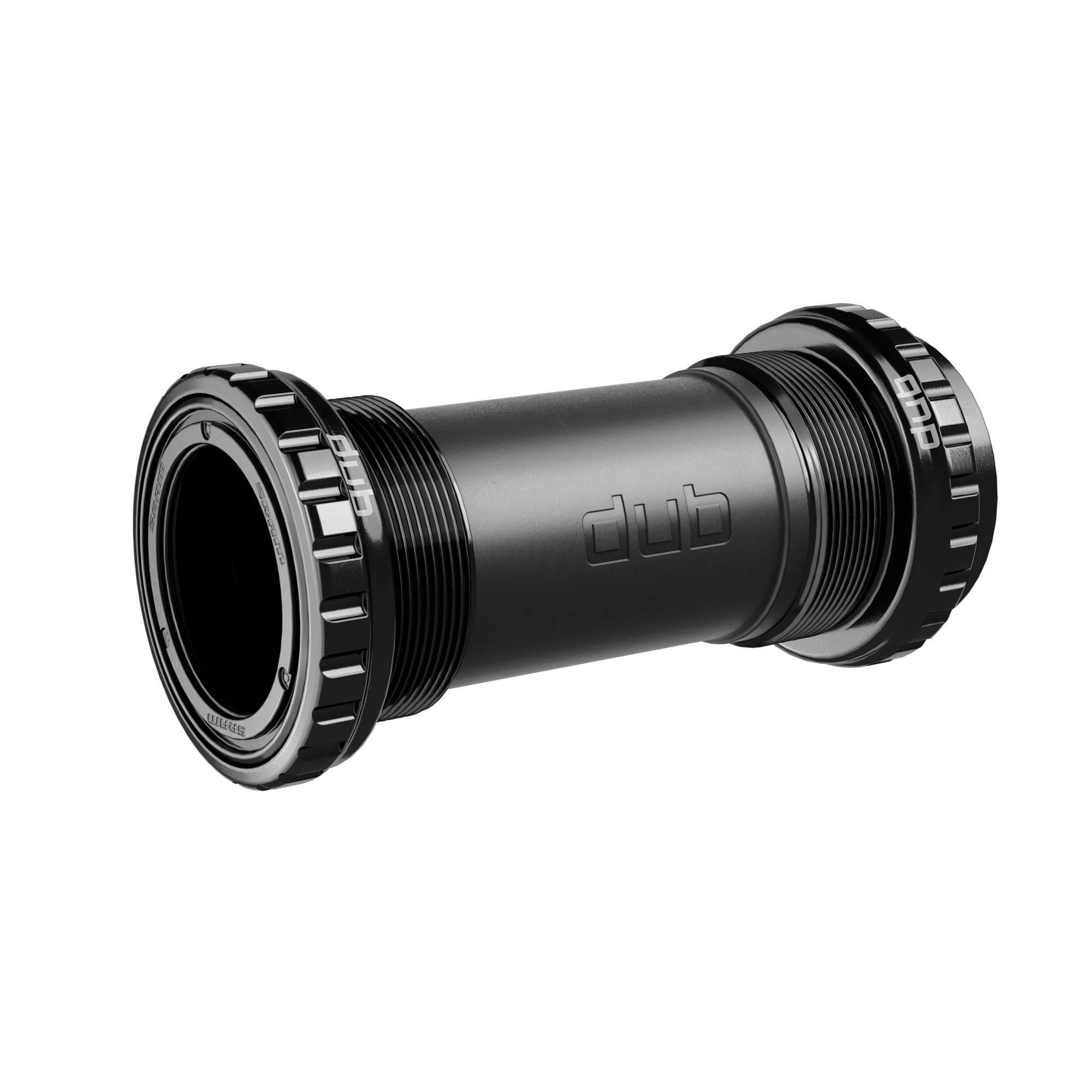 SRAM BB DUB Italian 70mm bottom bracket with spacers for road and wide bikes, showcasing the component and installation hardware.