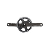 SRAM RED 1X D1 AXS DUB gloss carbon crankset with 40T chainring, 175mm length, 12-speed components, direct mount design