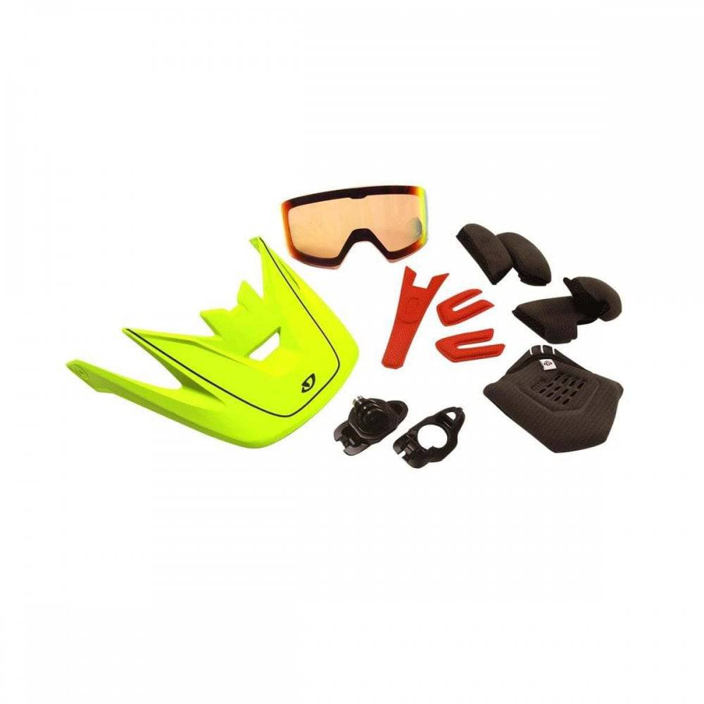Giro Helios and Eclipse helmet fit system spares and accessories, including replacement parts and adjustment tools for helmet comfort.