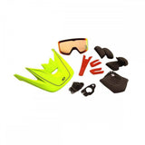 Giro Source MIPS helmet visor replacement and accessories for bike helmet protection, shown on a plain background.