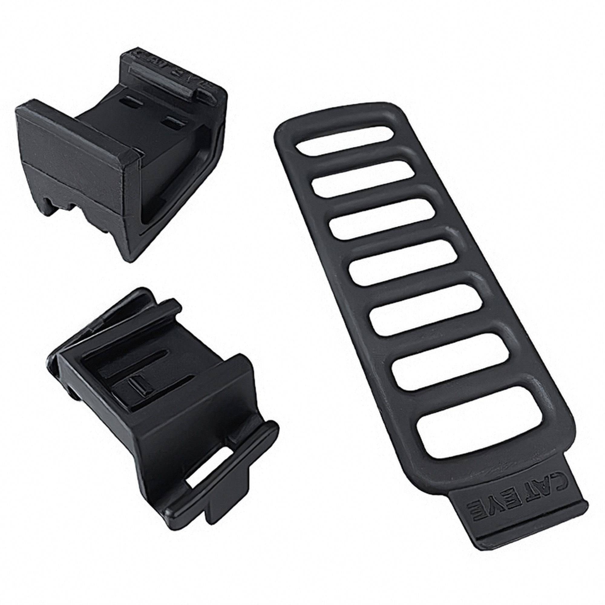 Cateye FlexTight SP-15 bracket kit for ViZ series bike lights, designed for Aero seatposts, durable cycling accessories
