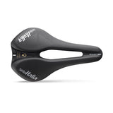 Selle Italia Novus Boost Evo Lady TM Superflow black bike saddle with ergonomic design for comfortable cycling.