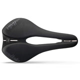 Selle Italia Novus Boost Evo TM Superflow black road bike saddle with ergonomic design and lightweight construction.