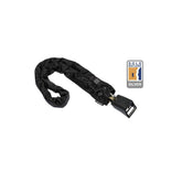 Hiplok Anchors & Wall Mounts - Home Silver Chain Lock 8mm X 120Cm Includes Wall Hook (Silver Sold Secure)