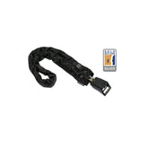 Hiplok Anchors & Wall Mounts - Home Silver Chain Lock 8mm X 120Cm Includes Wall Hook (Silver Sold Secure)