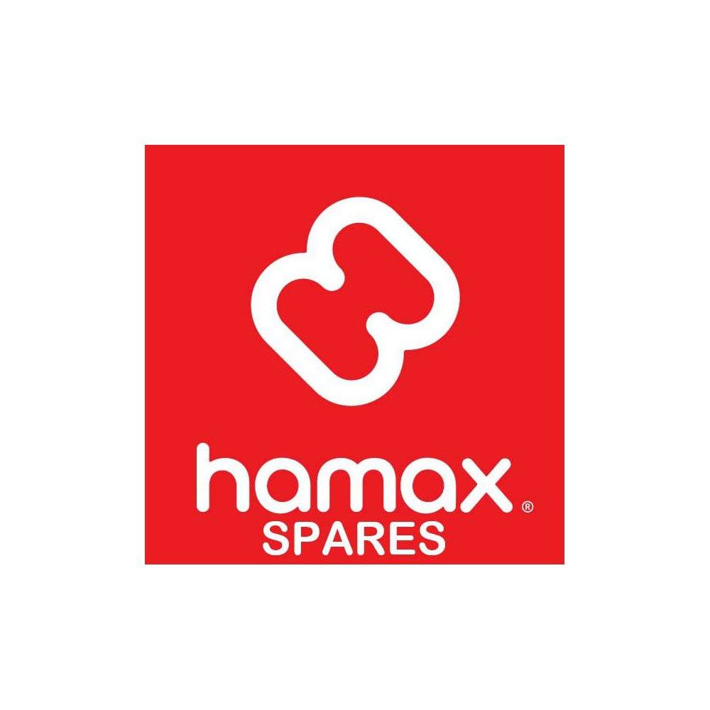Hamax 3-point child seat safety belt, adjustable and secure, designed for child seats from 2018 onward.