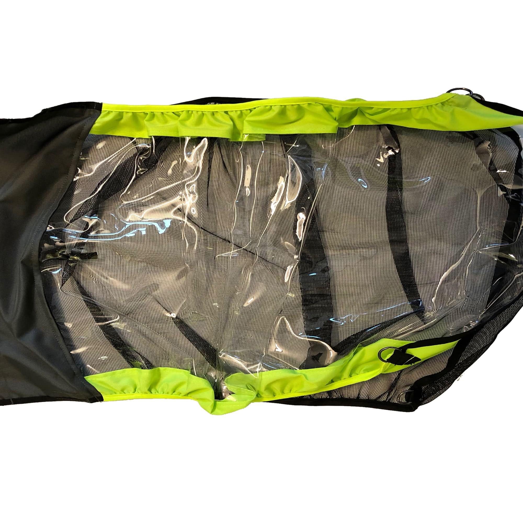Hamax Avenida One child seat front window accessory with wind and rain protection, designed for added weather resistance.