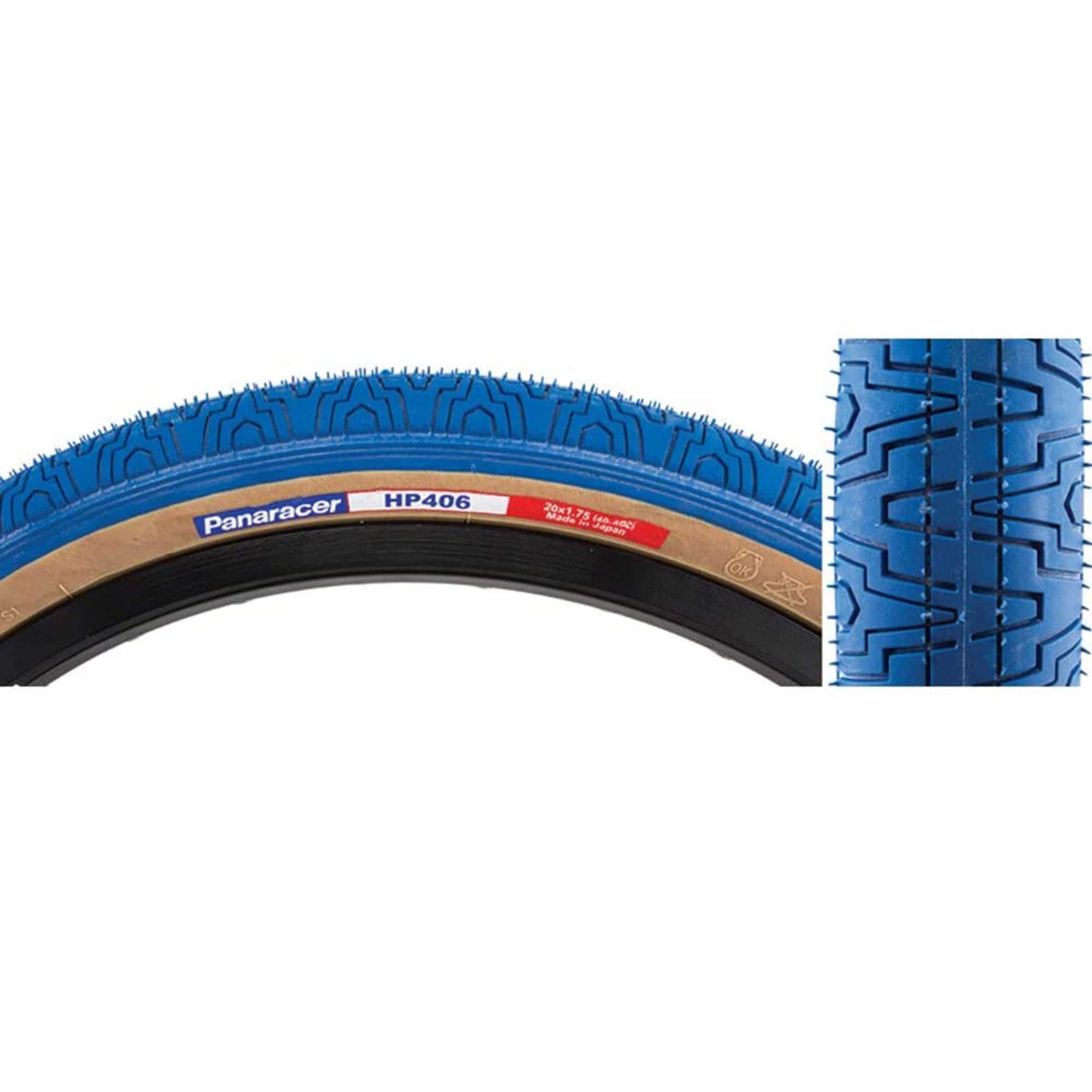 Panaracer HP406 BMX 20-inch clincher wire bead flatland street tire, durable BMX component for aggressive riding.