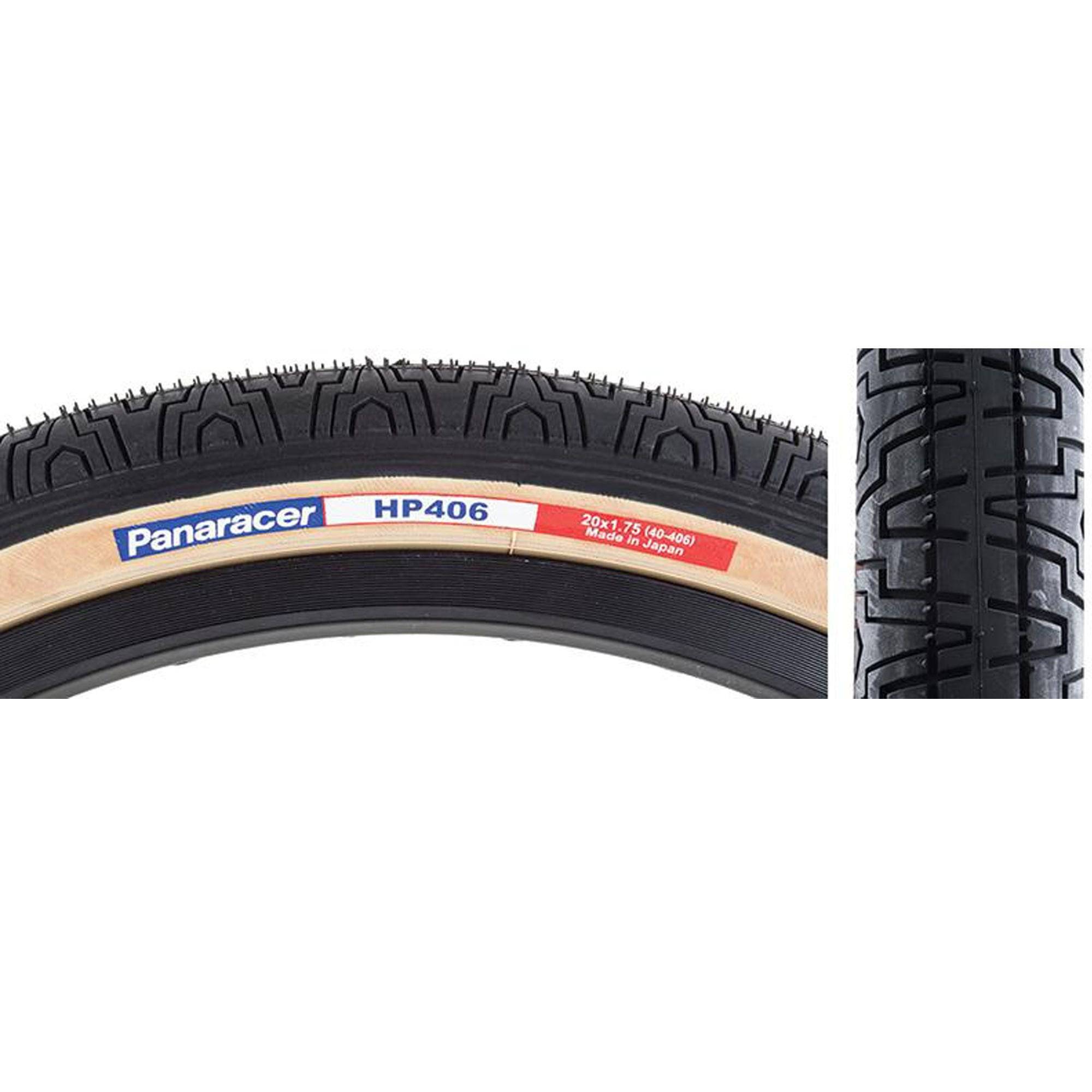 Panaracer HP406 BMX 20-inch clincher wire bead flatland street tire, durable bicycle component for BMX bikes.