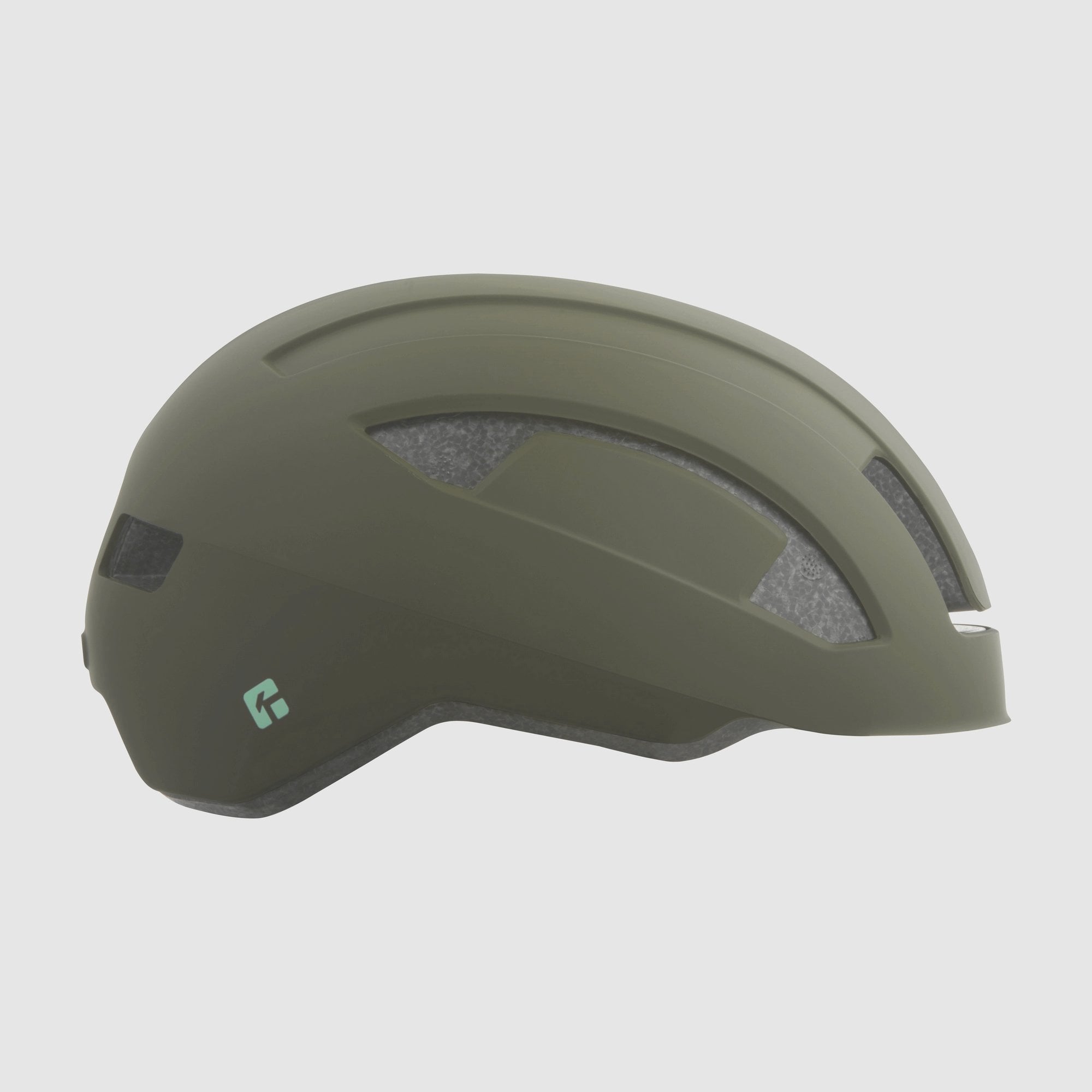 Lazer Cityzen KinetiCore urban cycling helmet with double layer impact protection, matte black finish, and adjustable straps.