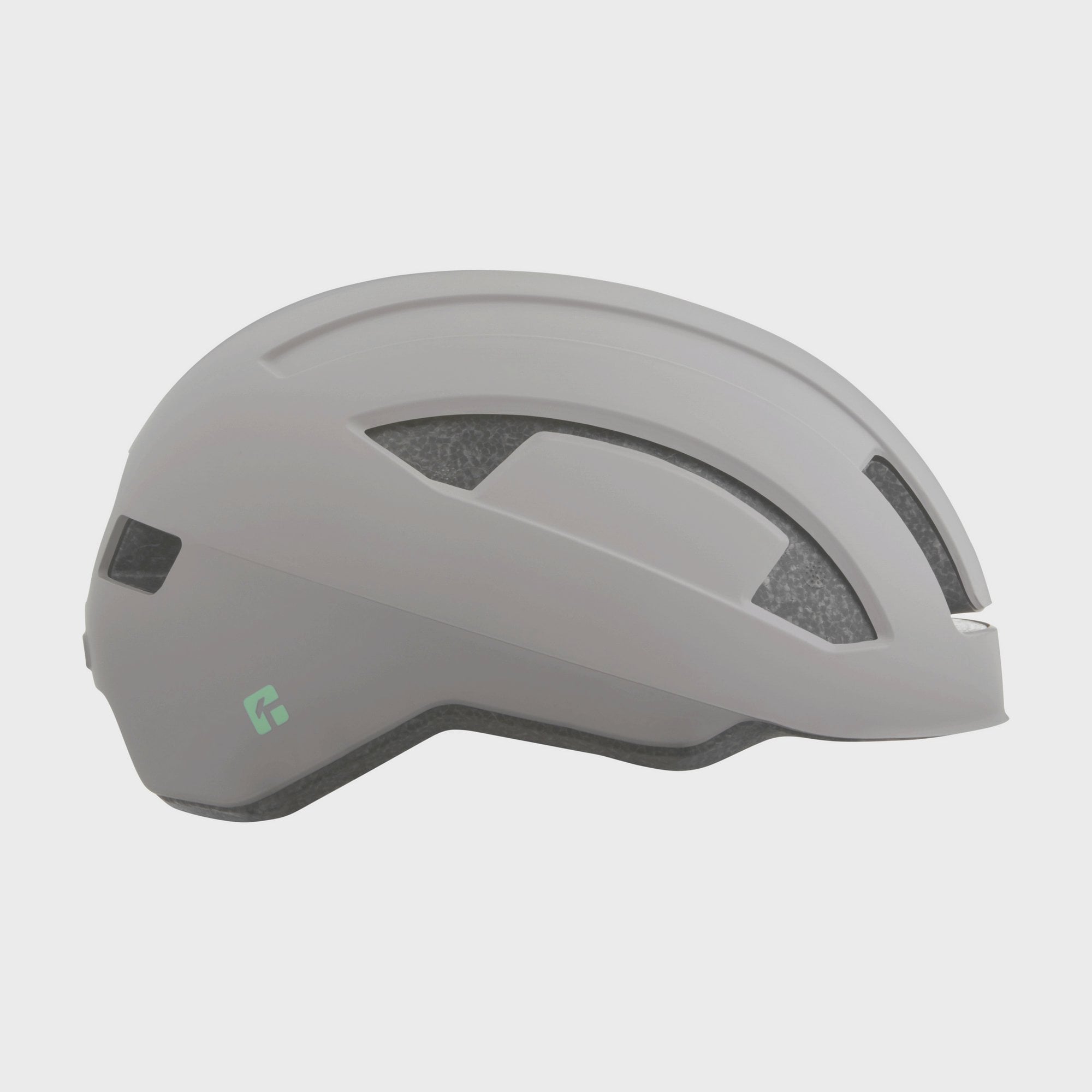 Lazer Cityzen KinetiCore urban cycling helmet with double layer impact protection, shown from the front with adjustable strap.