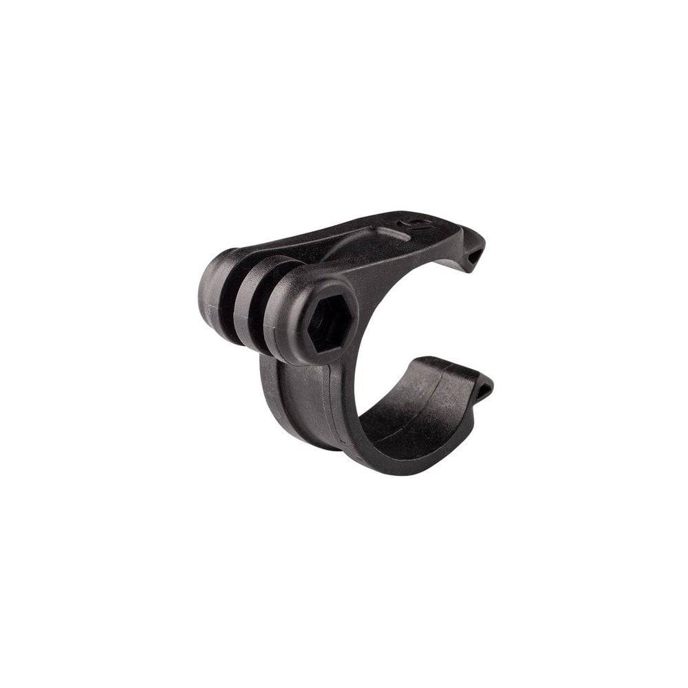 Bontrager Pro Stem Blendr Mono Base for XXX, Pro & Elite stems bike accessory mount base on a bicycle handlebar.